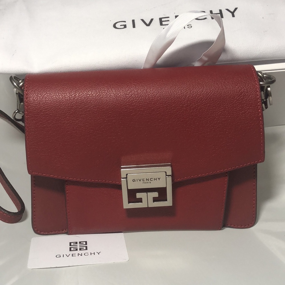 SALE Givenchy GV3 Small Leather Shoulder Bag